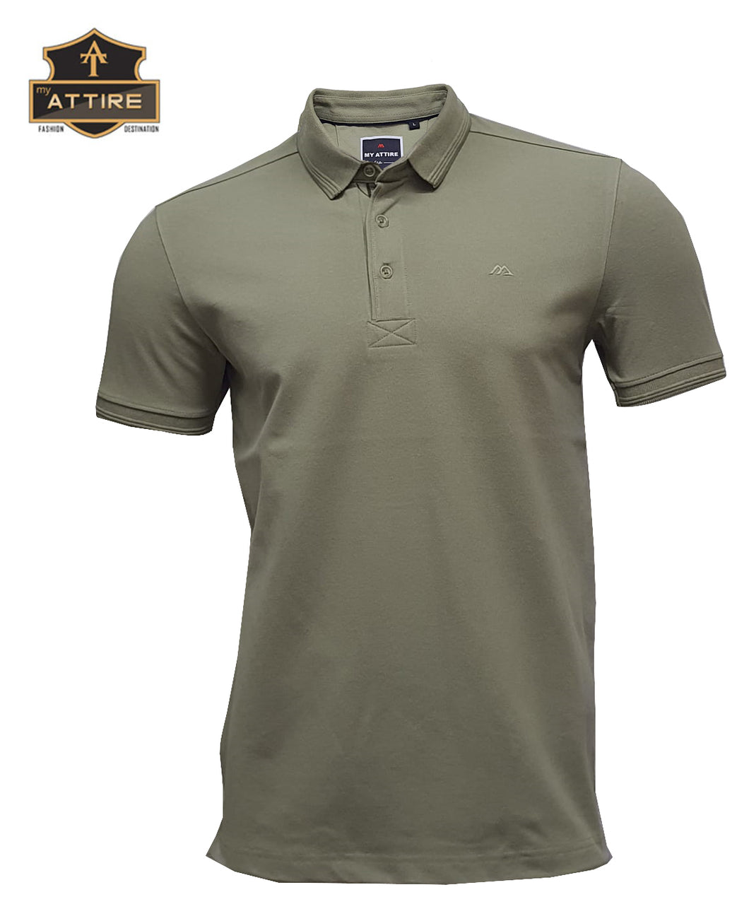 MEN'S POLO T-SHIRT - PLAIN / SOLID - COTTON / LYCRA