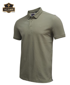 MEN'S POLO T-SHIRT - PLAIN / SOLID - COTTON / LYCRA