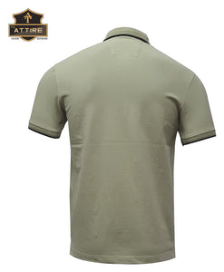 MEN'S POLO T-SHIRT - PLAIN / SOLID - COTTON / LYCRA