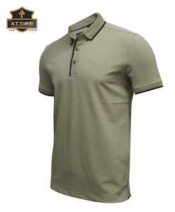 MEN'S POLO T-SHIRT - PLAIN / SOLID - COTTON / LYCRA