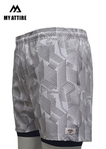 BONDED SHORTS WITH INNER TIGHTS - ATHLEISURE