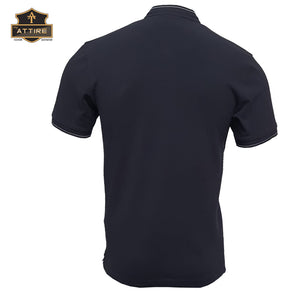 MEN'S POLO T-SHIRT (MANDARIN / CHINESE - COLLAR) - PLAIN / SOLID