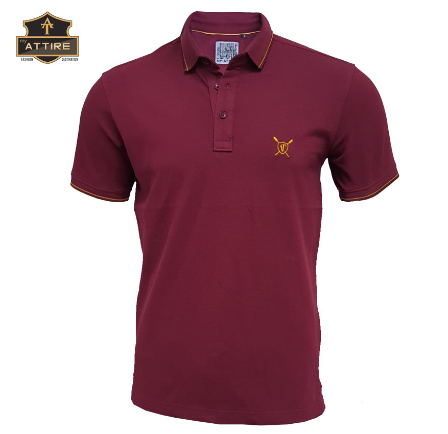 MEN'S POLO T-SHIRT - PLAIN / SOLID