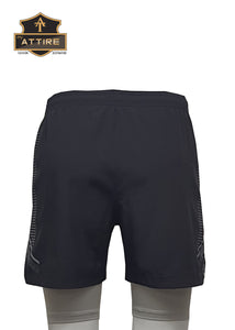 BONDED SHORTS WITH INNER TIGHTS - ATHLEISURE