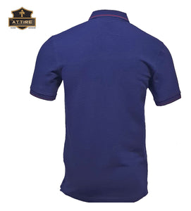 MEN'S POLO T-SHIRT - PLAIN / SOLID - COTTON