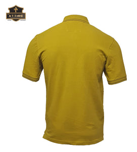 MEN'S POLO T-SHIRT - PLAIN / SOLID - COTTON