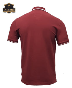 MEN'S POLO T-SHIRT - PLAIN / SOLID - COTTON / LYCRA