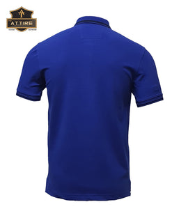 MEN'S POLO T-SHIRT - PLAIN / SOLID - COTTON / LYCRA